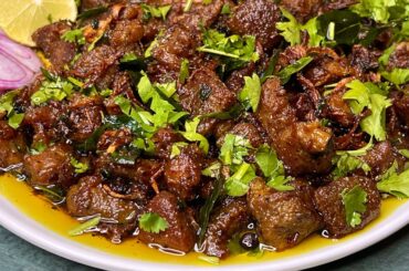 Sirf 15 Minute Instant HYDERABADI KALIMIRCH KA TALAHUA MASALA GOSHT - PEPPER MUTTON FRY