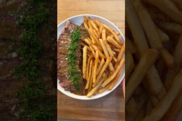 Steak Frites w/ Peppercorn Sauce!