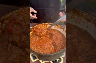 Smoked No Bean Brisket, Ground Beef and Ground Pork Chili #chili #texas #brisket
