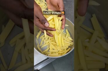 Street Style Chilli Potato In Just 200/-😻 | Indian Street Food #shorts