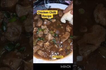 Chicken Chilli Recipe|How To Make Chicken Chilli Recipe 😋| #shorts @AfreenPakwan