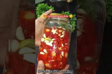 Jalapeno pickle recipe/Homemade Chilli Jalapeno pickle#short#viral#food#jalapeño#iftar#youtubeshorts