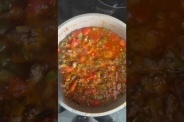 One- portion unstuffed peppers 🫑 #onepotmeals #cookingforone #recipe  #homemade