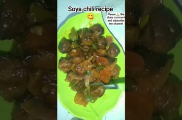 soya chilli recipe 😋#short #chilli #recipe #viralshorts #shortsfeed #youtubeshort #ytshorts