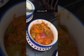 Chilli chicken recipe😜 #shorts #funny #cooking #viral #lubna