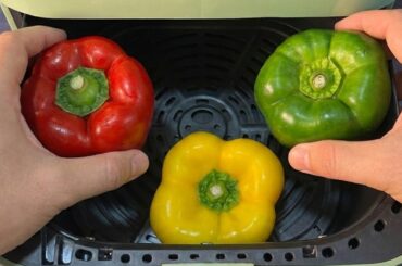 I Tried this Viral Recipe Put Bell Peppers in the Air Fryer and THIS happens... 🫑
