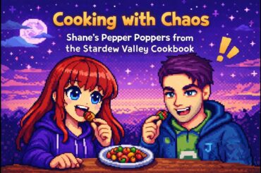 I Made Shane’s Pepper Poppers from the Stardew Valley Cookbook 🌶️ | Cooking with Chaos
