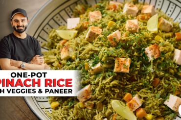 Spinach Rice with Paneer & Vegetables | Tomato Salsa Recipe | वेज पनीर पालक राइस | Chef Sanjyot Keer