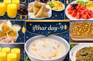 Ifthar day -9 full recipes || pepper gravy || chikku pudding || coconut kanchi || ifthar recipes 🔥💯👌