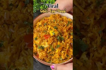 Chilli Egg Maggi 🍝 Ultimate Twist Spicy Flavour🤤 #ytshorts #maggi #recipe #spicyfood
