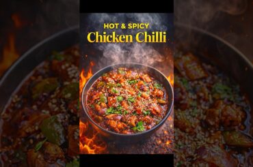 HOT & SPICY Chicken Chilli😍🔥| Street Style Chicken Chilli Recipe #shorts #short #shortvideo #viral