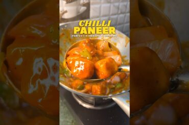 🌶️😍 Street style chilli paneer recipe 😍 #chillipaneer #streetstyle #chinese #homemade #ytshorts