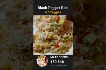 BLACK PEPPER RICE WITH VEGGIES — TASTE FULL ON 🔥#shorts