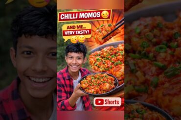 Making Chilli Momos 🤤😋 #shorts