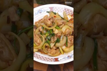 ไก่ผัดน้ำพริกเผา | Stir-fried Chicken with Chili Paste  #cooking #สูตรอาหาร #thaifood