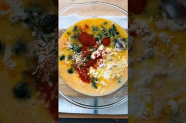 High protein cottage cheese and egg bake recipe #cottagecheese