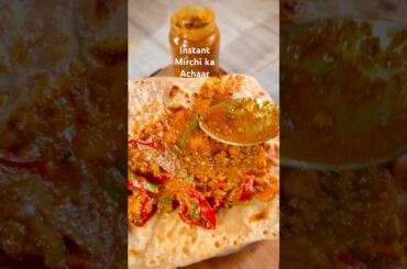 Instant Mirchi Achaar 24 hours mein perfectly sour aur spicy 🔥 #achaar #easypickle #shorts