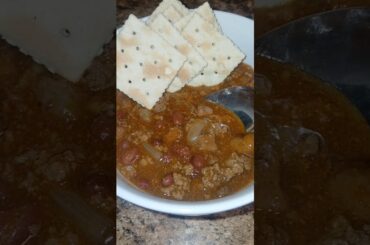 Homemade Chili #dinnertime #homemade #chili #southerncooking #food #soulfood