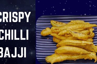 Crispy Mirchi Bajji Recipe | Chilli Bhajji | Easy Evening Tea Time Snack | Wander Bites