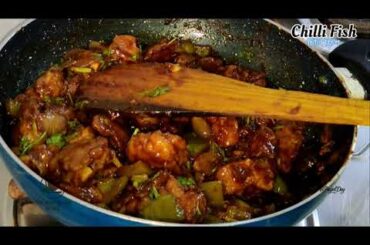 Spicy & Crispy Chilli Fish Recipe | Restaurant Style Chilli Fish at Home @YouTube#recipe #chillifish