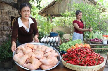 Chicken drumsticks, red chili recipes | Crispy chicken drumsticks cooking | Cooking with Sreypov