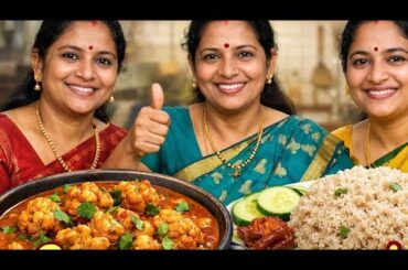 Easy 15-Min Cauliflower Pepper Gravy | Gobi Milagu Kuzhambu Recipe