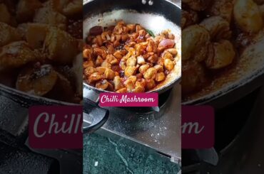Chilli Mashroom #food #winterrecipies #veetadka #cooking #recipe #delicious #homemade #easy #shorts