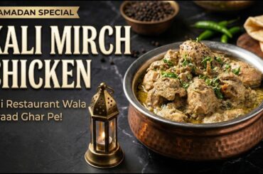 Kali Mirch Chicken Recipe | Restaurant Style Black Pepper Chicken | Ramadan Special