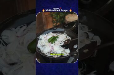 Quick Mutton Black Pepper recipe || easy recipe #cookingshorts #foodshorts #shorts