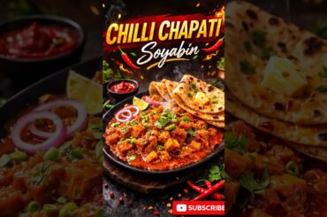🔥Chilli Chapatis soyabin😋#soyabin #chilli #chapati #foodshorts #food #tasteofindia #recipe