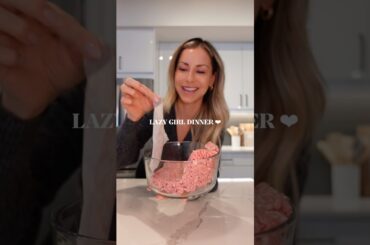 LAZY GIRL DINNER!! full recipe in description 🫶