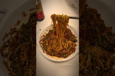 The Best Chili Oil Zoodles Recipe #asmrfood #mukbang