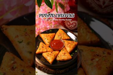 CRISPY POTATO TRIANGLES 😍🥵🔥#snack #shorts #youtubeshorts #recipe #food