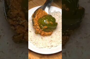 Masala Stuffed Capsicum ASMR #shorts