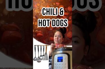 Easy meal for our family of 7, Chili & Hot dogs Recipe #foodreels #cooking #recipe