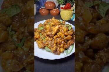 Crispy Cauliflower Pepper Fry🥦🍅🧄🧅 #ytshorts #food #cookingshorts #viral #recipe