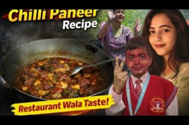 Restaurant wala Taste 😋 Chilli paneer recipe  PritijicreativeVlog