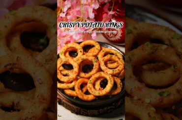 CRISPY POTATO RINGS 😍🥵🔥#snack #shorts #potatorings #youtubeshorts #recipe #food