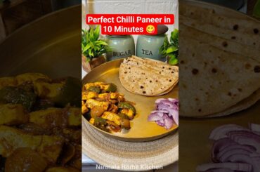 Perfect Chilli Paneer in 10 Minutes😋 | Quick & Easy Recipe | #shorts #trending #viral