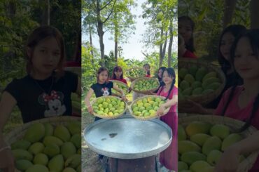 Cooking 300 mango with my sister and make yummy chili sauce recipe