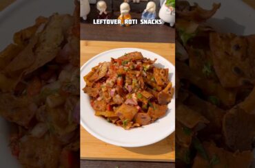 Leftover roti snacks #shorts #snacks #recipe #leftoverroti #trending #viral #shortsfeed #cooking