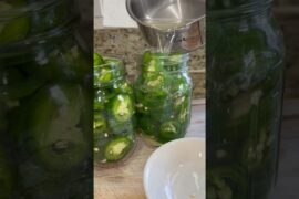 Why and how we make homemade natural pickled jalapeños… #shorts