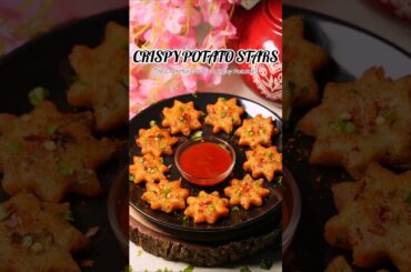 CRISPY POTATO STARS ⭐😍🥵 #snack #shorts #potatostars #youtubeshorts #recipe #food