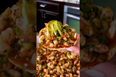 Ceviche Rojo de Camarón Easy Shrimp Recipe #shorts