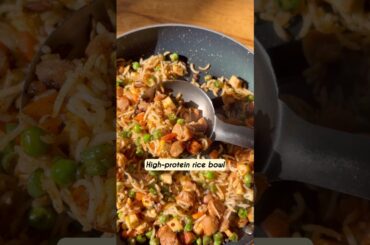 Healthy vegetarian HIGH PROTEIN pulao recipe 💪✨ #recipe #weightlossmeals #weightlossdiet #healthy