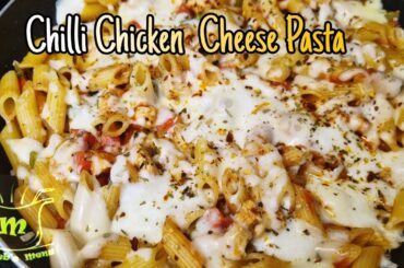 Pasta Recipe || Without Cream Chilli Chicken Pasta || Cheese Pasta Recipe || Muneeb Menu