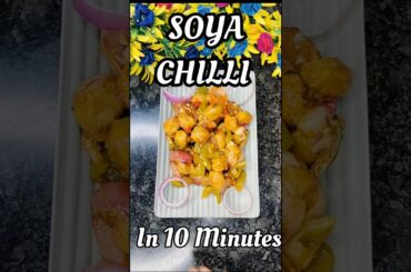 Soyabean Chilli Recipe#shorts #soyabean #chili #soyachunks #viral #recipe #foryou