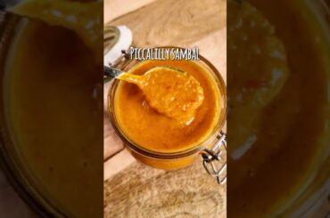 This 5-Minute Piccalilly Sambal Will Change Your Snacks 🌶️🔥#sambal #spicy #foodshorts #peppersauce