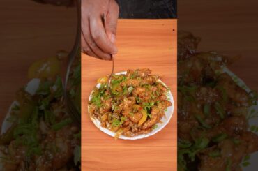 🔥 ASMR Chilli Chicken 🍗 | Spicy Indo-Chinese | Satisfying Wok Sounds#shorts #asmr