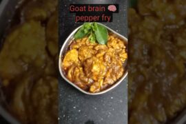 Restaurant style Goat brain 🧠 pepper fry recipe in 15mins#food #viralshort#viralreels #ytshorts .